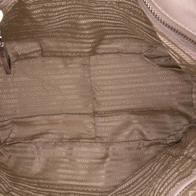 Prada Nappa Gaufre Satchel Brown Leather Very good condition - Model View