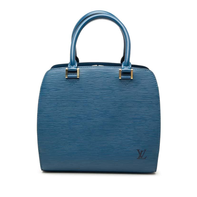 Louis Vuitton Epi Pont Neuf PM Blue Leather Very good condition - Front View