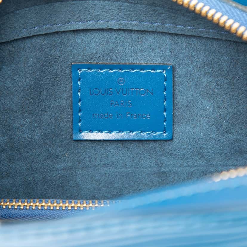 Louis Vuitton Epi Pont Neuf PM Blue Leather Very good condition - Box View