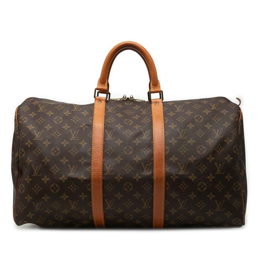 Louis Vuitton Monogram Keepall 50 Brown Good condition - Front View