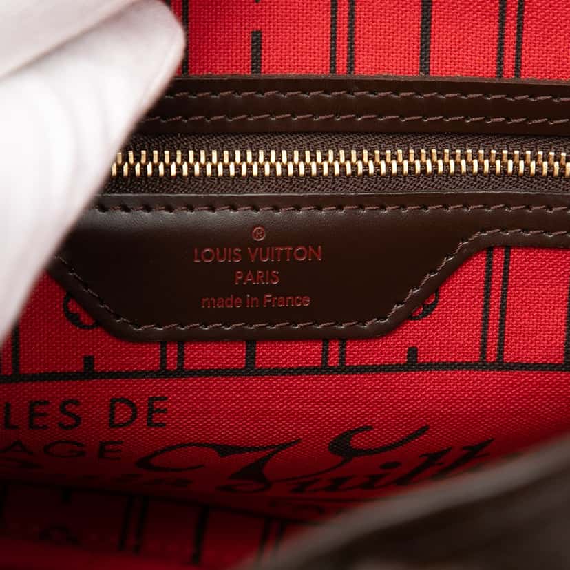 Louis Vuitton Damier Ebene Neverfull PM Brown Very good condition - Box View