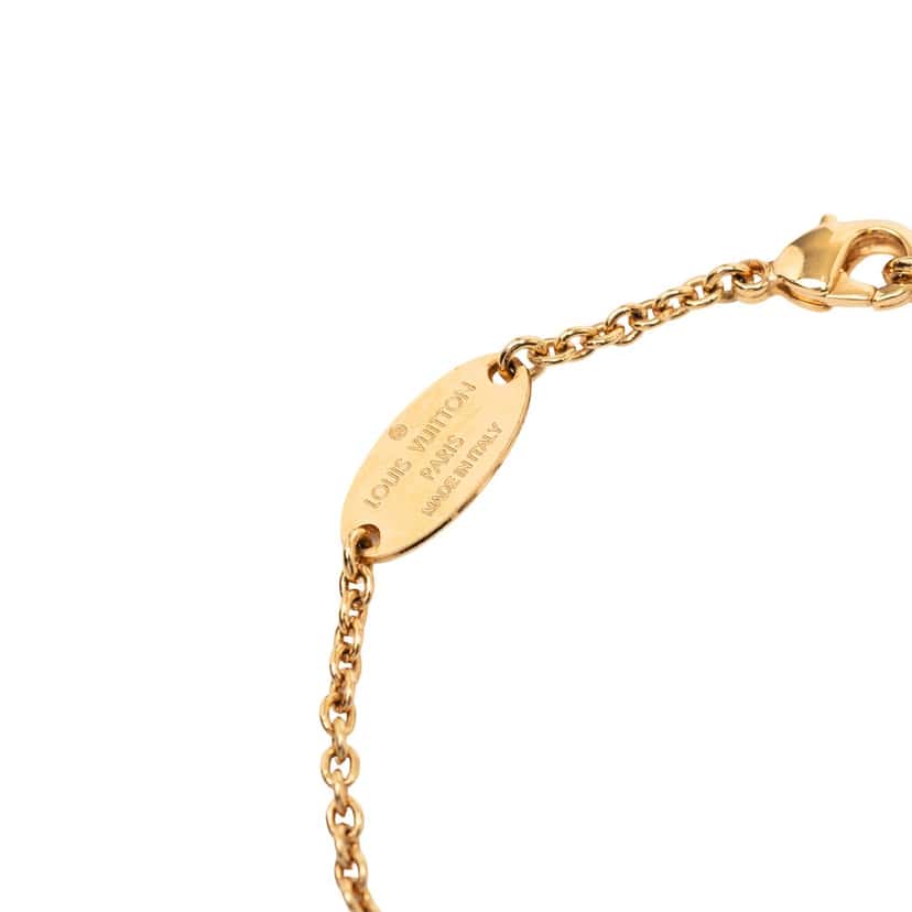 Louis Vuitton Gold Plated LV and Me T Bracelet Gold Metal Very good condition - Box View