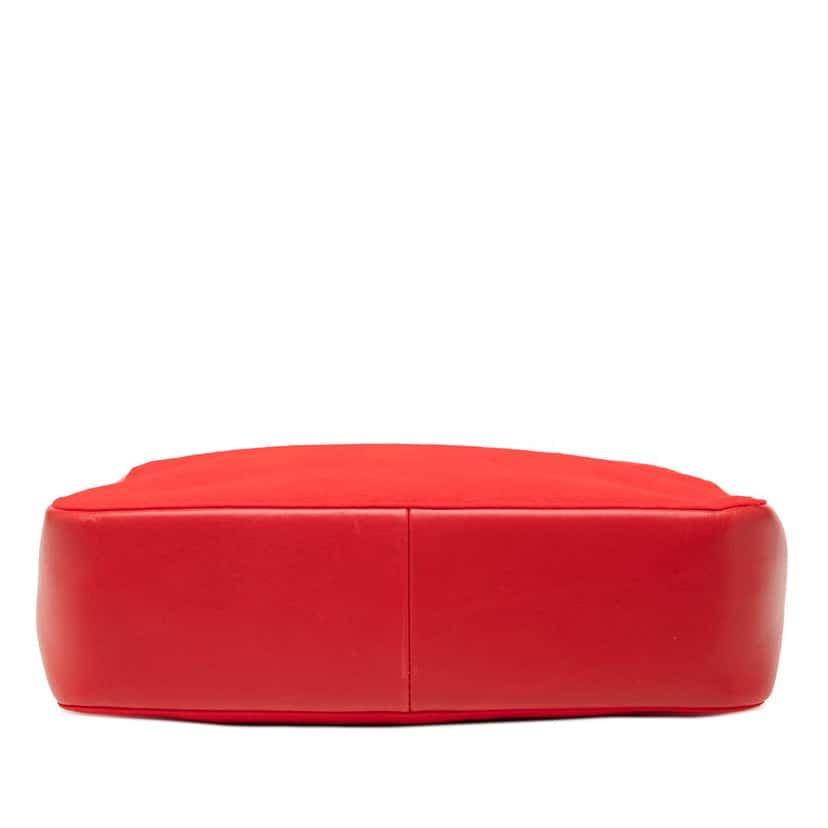 Gucci Wool and Calfskin Bamboo Top Handle Bag Red Very good condition - Inside View