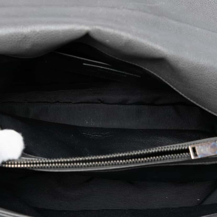 Saint Laurent Large Chevron Sheepskin Monogram College Satchel Other Leather Very good condition - Model View