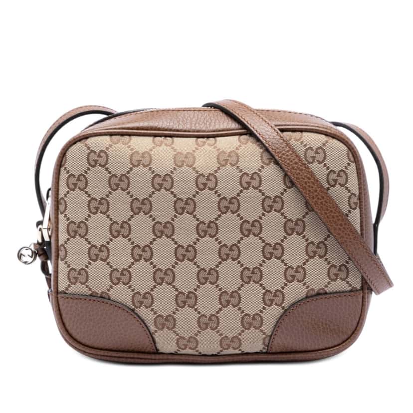 Gucci GG Canvas Bree Crossbody Beige Very good condition - Front View