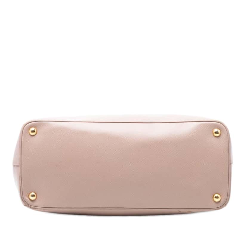 Prada Large Saffiano Lux Galleria Double Zip Satchel Brown Leather Very good condition - Inside View