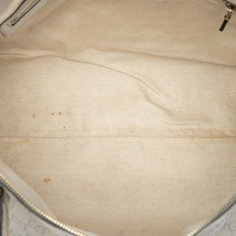 Gucci Guccissima Mayfair Satchel White Leather Good condition - Model View