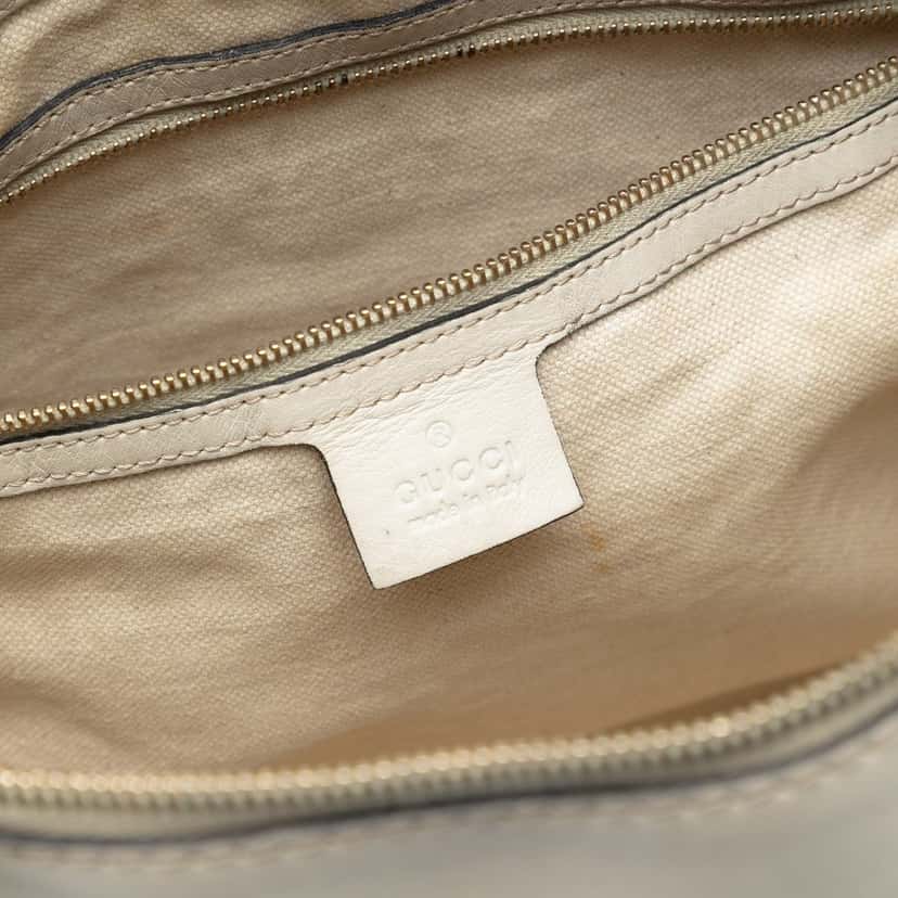 Gucci Guccissima Mayfair Satchel White Leather Good condition - Box View