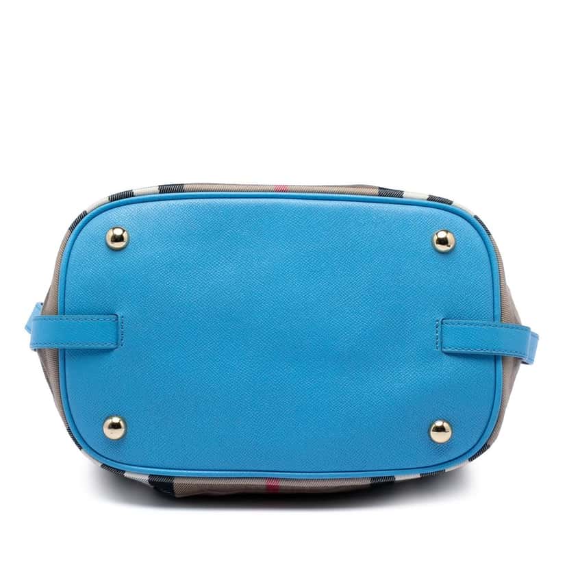 Burberry Medium Mega Check Canvas and Leather Sycamore Hobo Brown Very good condition - Inside View