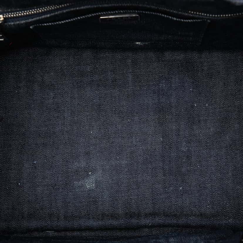 Prada Studded Denim Canapa Logo Satchel Other Very good condition - Model View