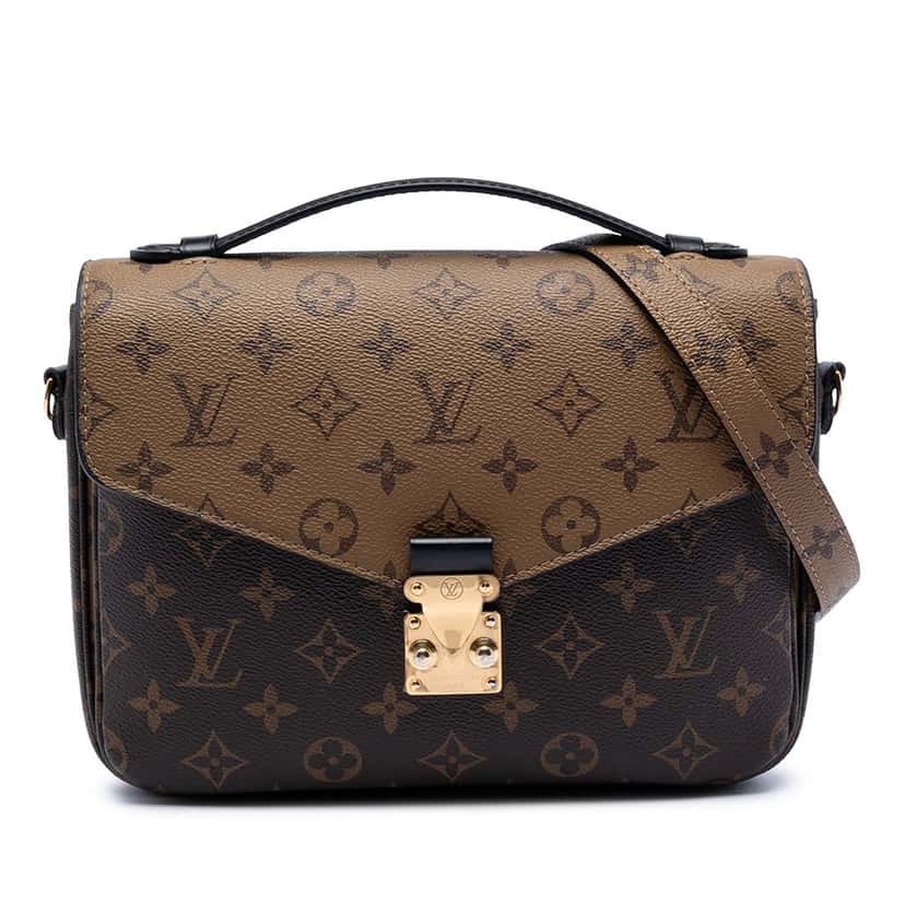 Louis Vuitton Monogram Reverse Pochette Metis Brown Very good condition - Front View
