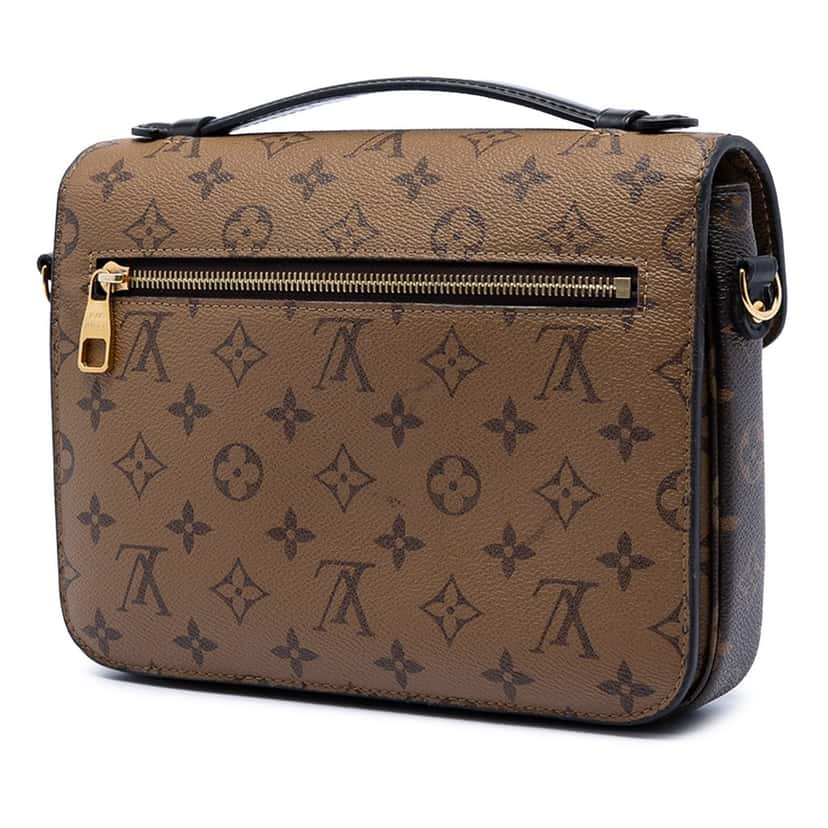Louis Vuitton Monogram Reverse Pochette Metis Brown Very good condition - Back View