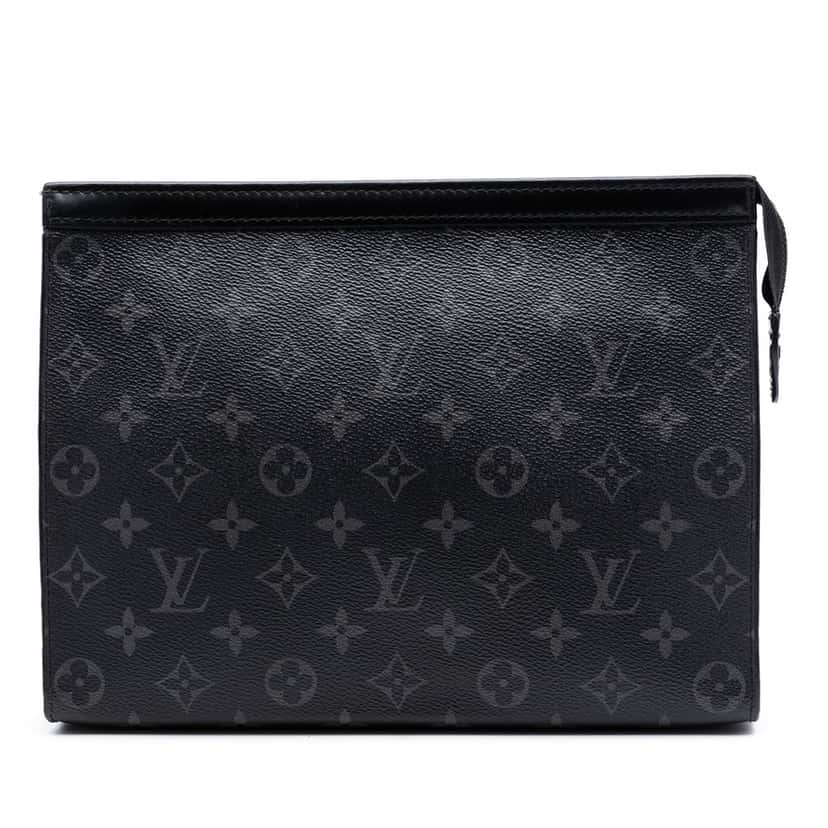 Louis Vuitton Monogram Eclipse Pochette Voyage MM Black Very good condition - Front View