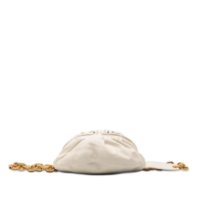 Bottega Veneta Lambskin Belt Chain Pouch White Leather Very good condition - Inside View
