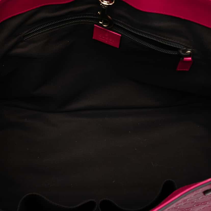 Gucci Guccissima Bright Hilary Lux Tote Pink Leather Very good condition - Model View
