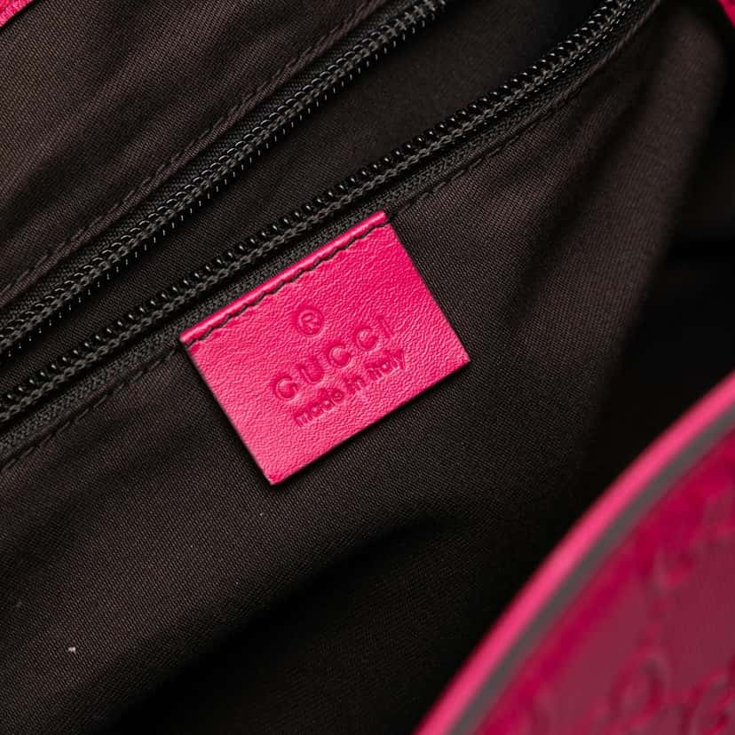 Gucci Guccissima Bright Hilary Lux Tote Pink Leather Very good condition - Box View