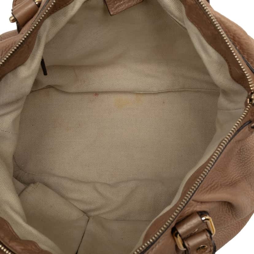 Gucci Calfskin Sukey Satchel Gold Leather Very good condition - Model View