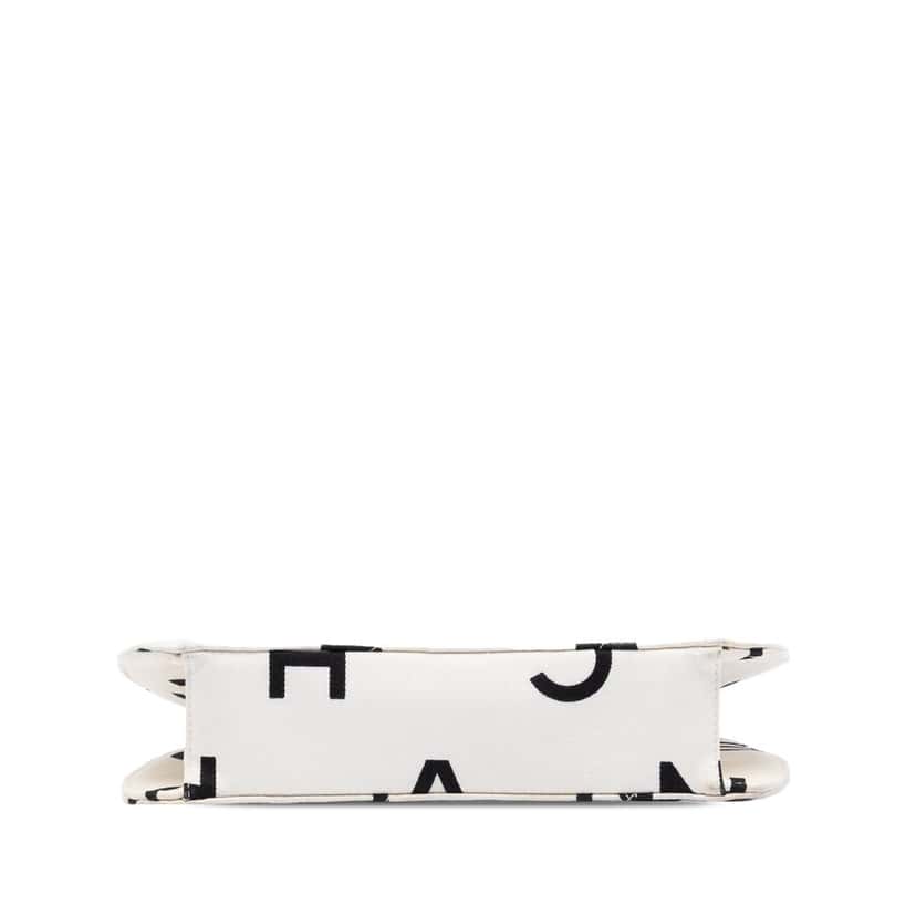Chanel CC Quilted Printed Canvas Coco Logo Chain Flap White Very good condition - Inside View