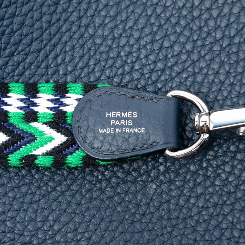 Hermès Clemence Evelyne 16 Amazone Blue Leather Very good condition - Box View