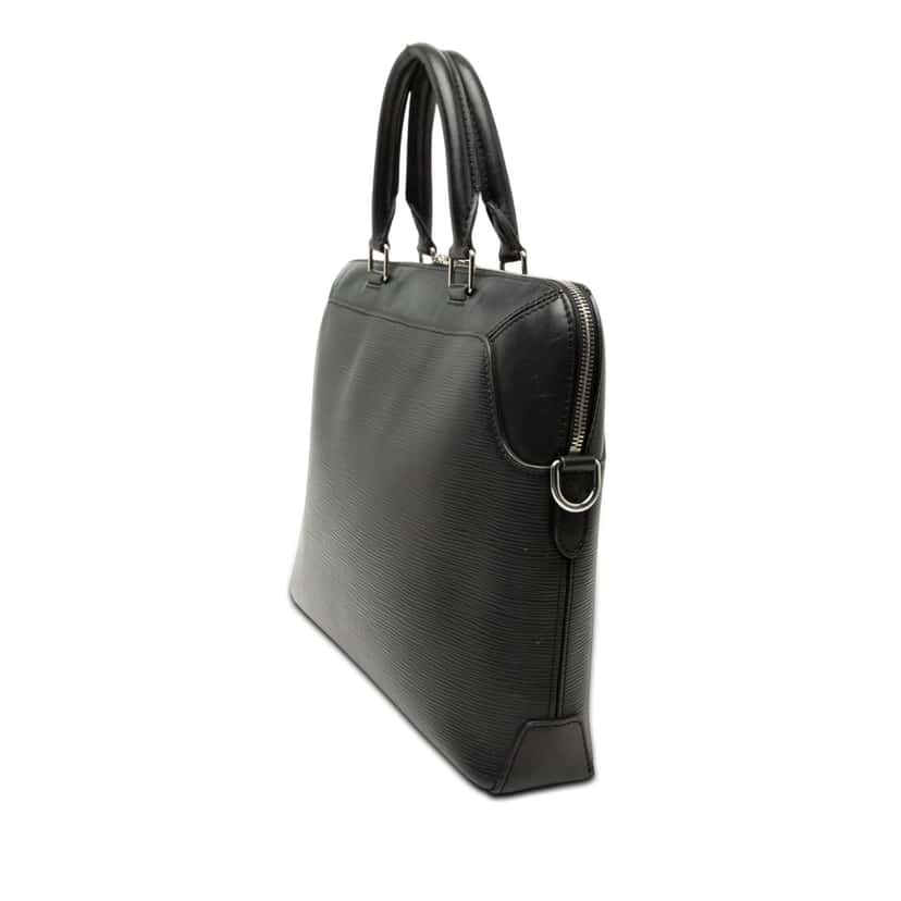 Louis Vuitton Epi Oliver Briefcase Black Leather Very good condition - Back View