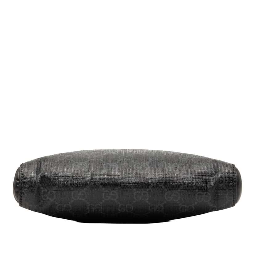 Gucci Small GG Supreme Web Messenger Bag Black Very good condition - Inside View