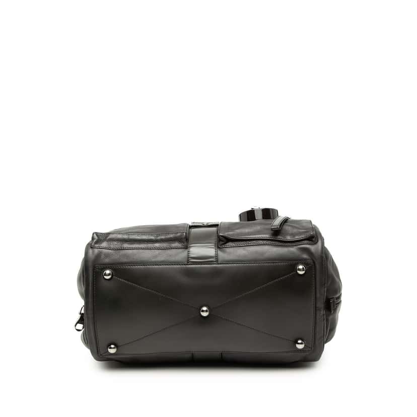 Loewe Leather Laura 33 Handbag Black Leather Very good condition - Inside View