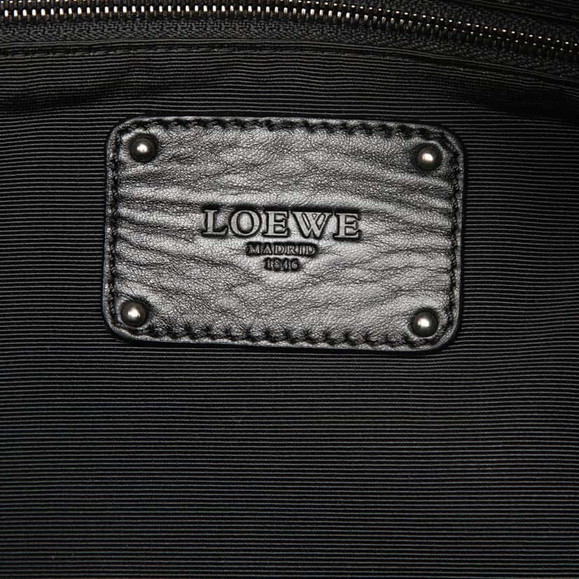 Loewe Leather Laura 33 Handbag Black Leather Very good condition - Box View