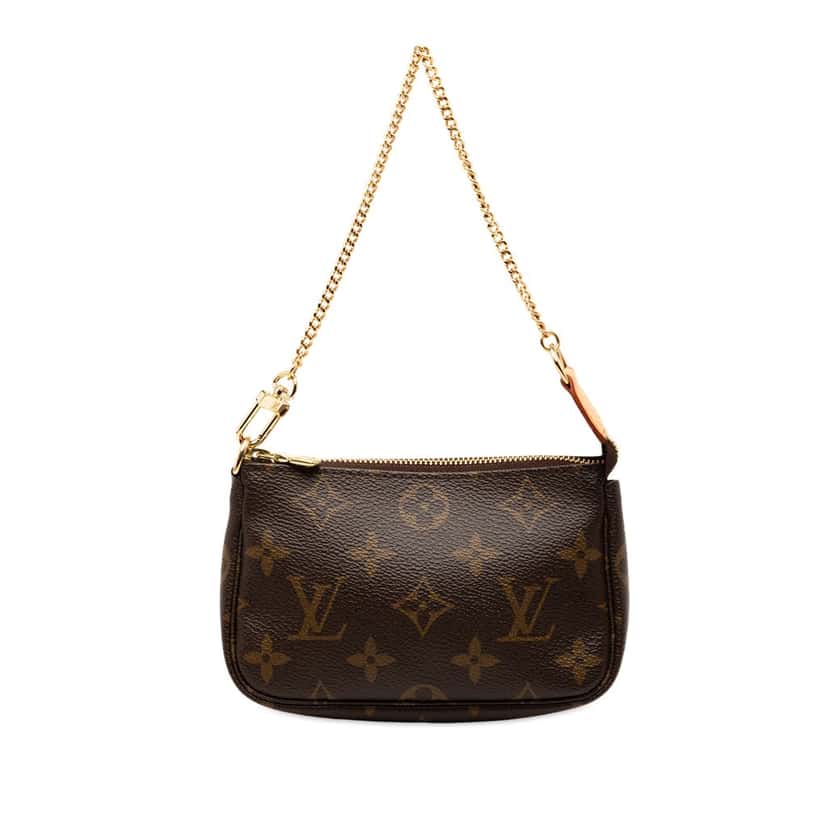 Louis Vuitton Monogram Mini Pochette Accessoires Brown Very good condition - Front View