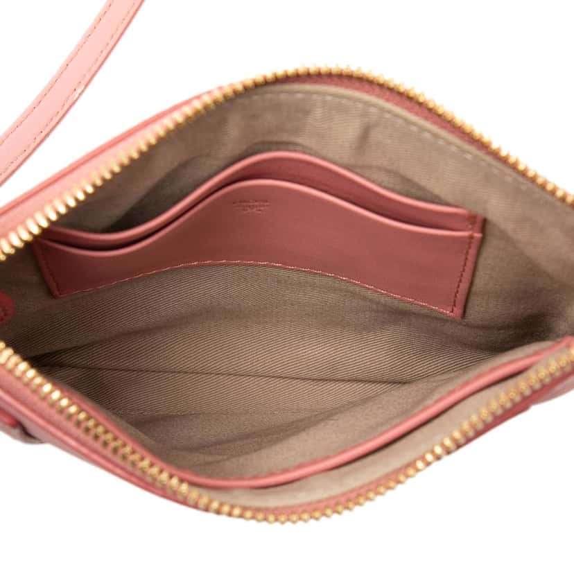 MCM Leather Cassette Tape Crossbody Pink Leather Very good condition - Model View