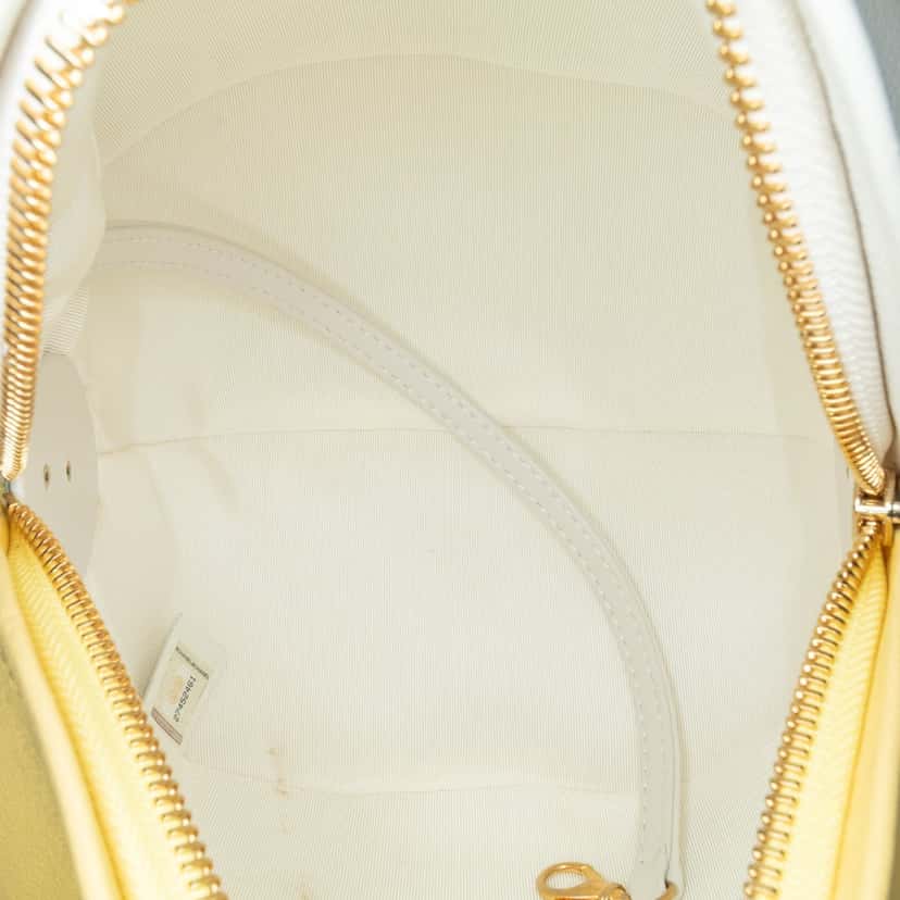 Chanel Calfskin Coco Beach Ball Bag Yellow Leather Very good condition - Box View