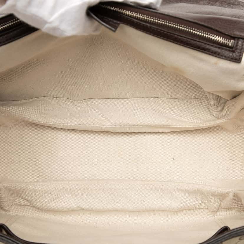 Gucci Large GG Canvas New Bamboo Top Handle Bag Beige Good condition - Model View