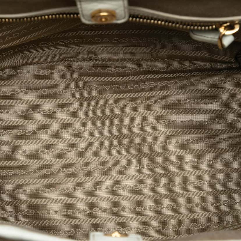 Prada Canvas Canapa Logo Bow Satchel Beige Very good condition - Model View