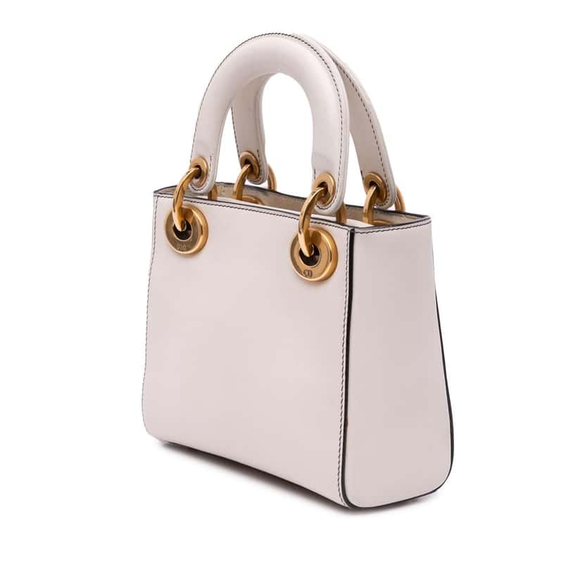 Dior DiorAmour Niki De Saint Phalle Mini Calfskin Love Lady Dior White Leather Very good condition - Back View