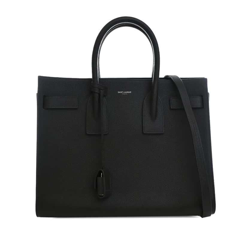 Saint Laurent Small Grained Calfskin Sac de Jour Satchel Other Leather Very good condition - Front View