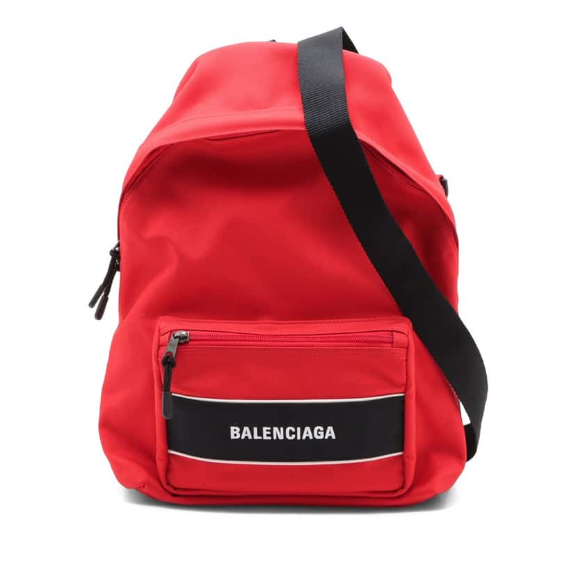 Balenciaga Nylon Sport Crossbody Backpack Red Very good condition - Front View