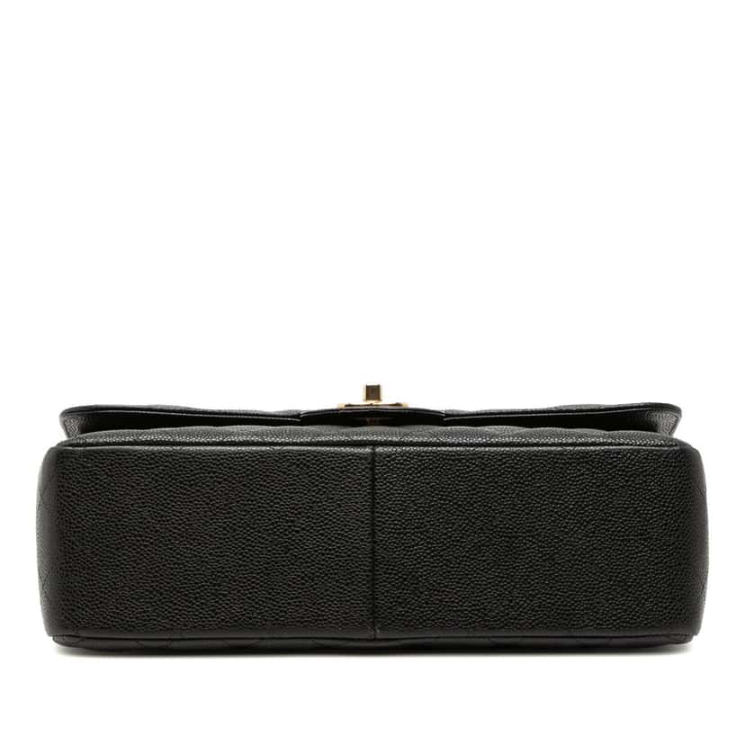 Chanel Jumbo Classic Caviar Double Flap Black Leather Very good condition - Inside View