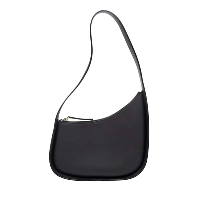 The Row Leather Half Moon Shoulder Bag Black Leather Very good condition - Back View