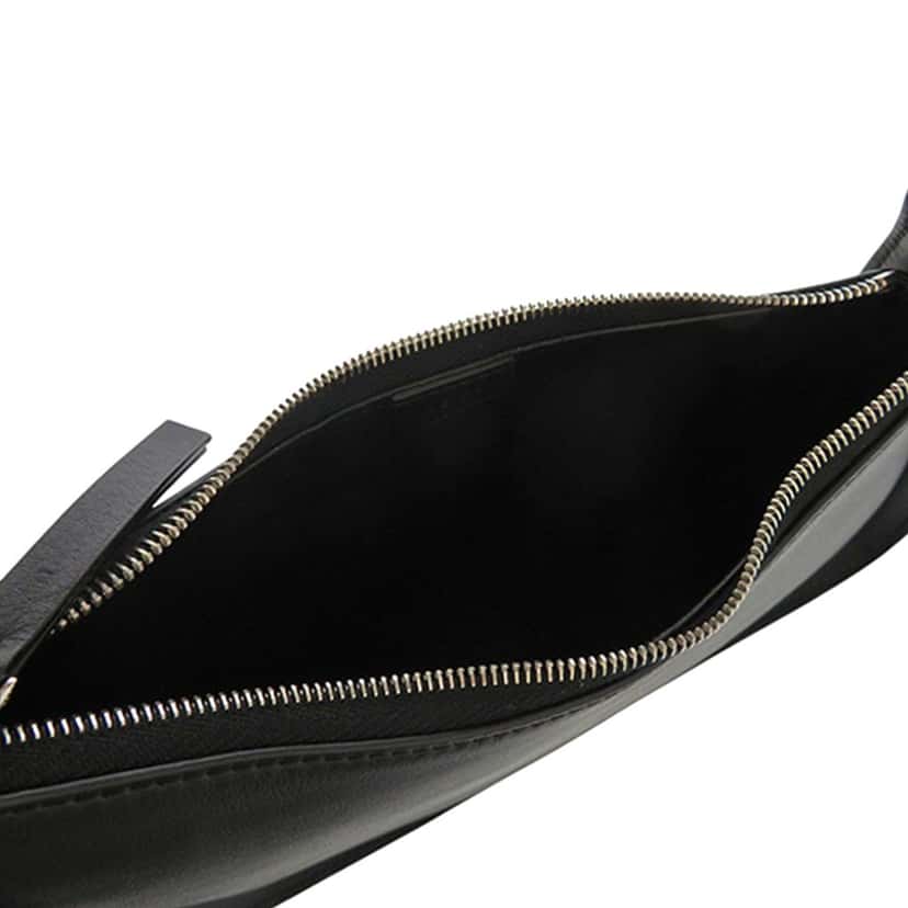 The Row Leather Half Moon Shoulder Bag Black Leather Very good condition - Model View