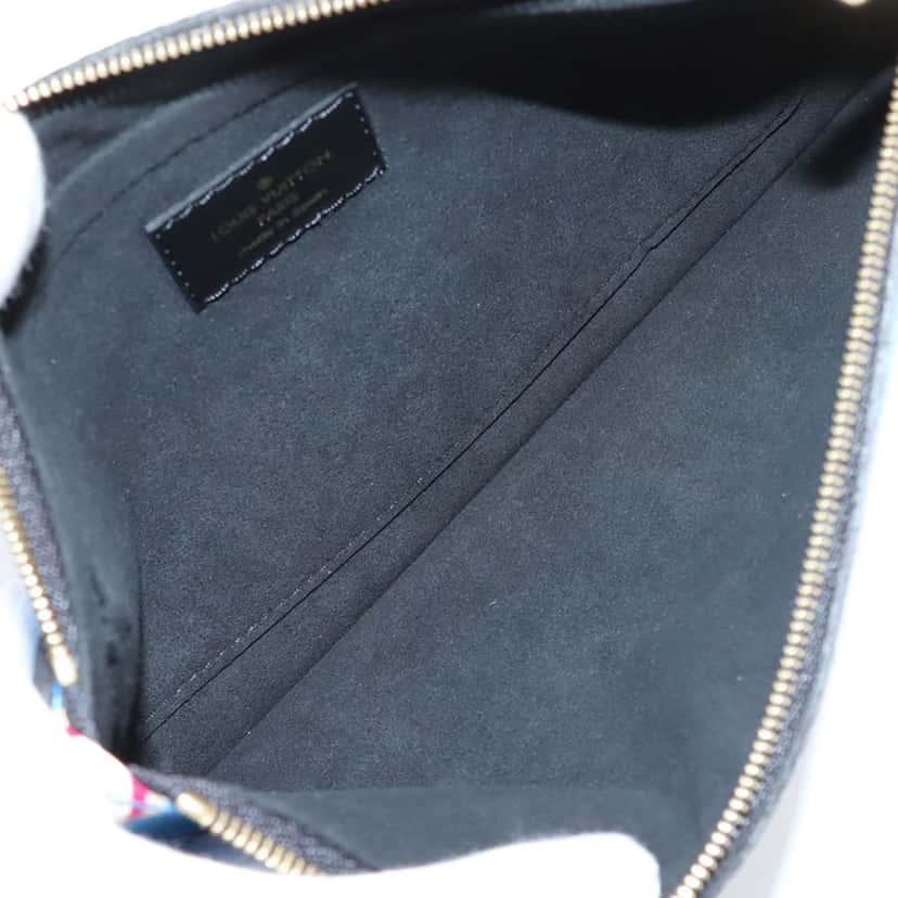 Louis Vuitton Monogram Game On Neverfull MM Black Very good condition - Model View
