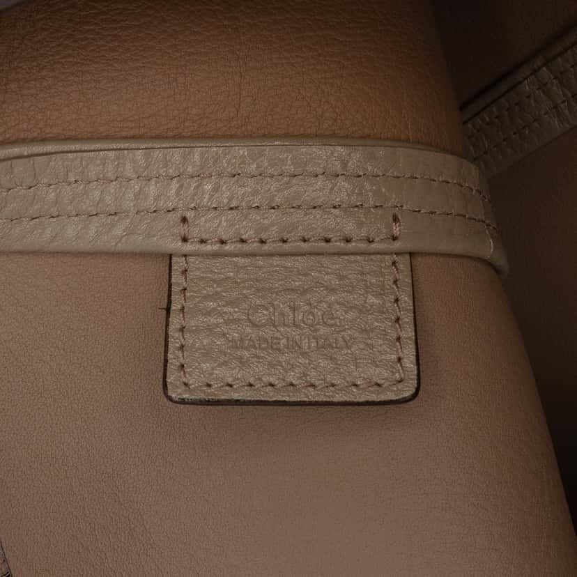 Chloé Medium Suede Spin Tote Brown Leather Never worn, with tag - Box View
