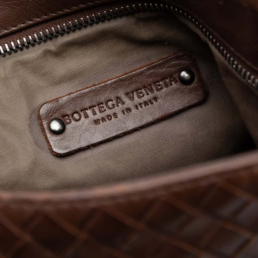 Bottega Veneta Nappa Intrecciato Crossbody Brown Leather Very good condition - Box View