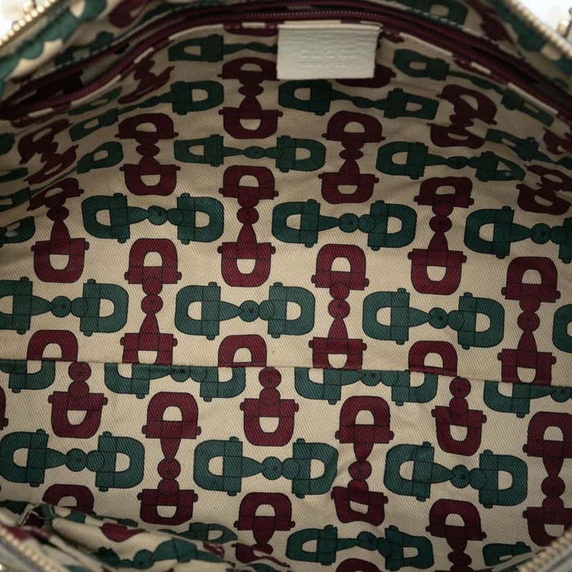 Gucci Guccissima Abbey D Ring Tote White Leather Very good condition - Model View