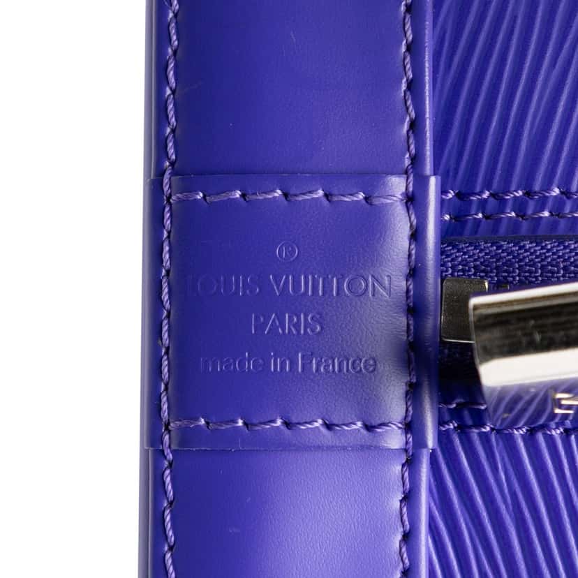 Louis Vuitton Epi Alma PM Purple Leather Very good condition - Box View