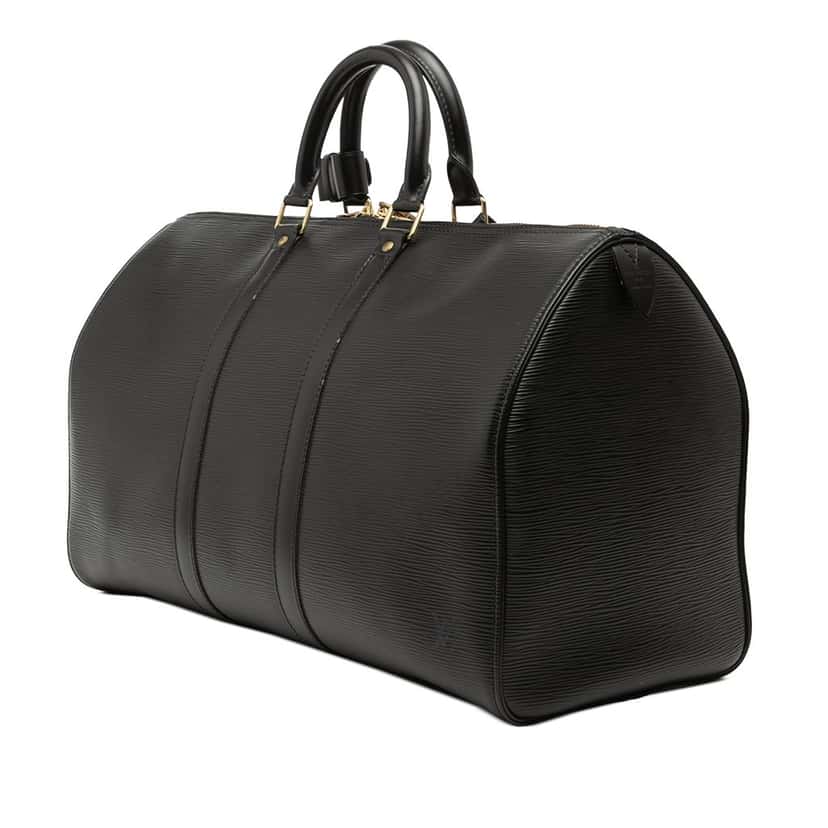 Louis Vuitton Epi Keepall 50 Black Leather Very good condition - Back View