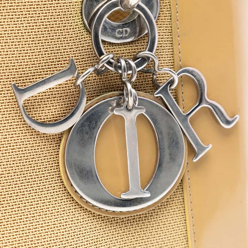 Dior Medium Canvas Lady Dior Beige Very good condition - Box View