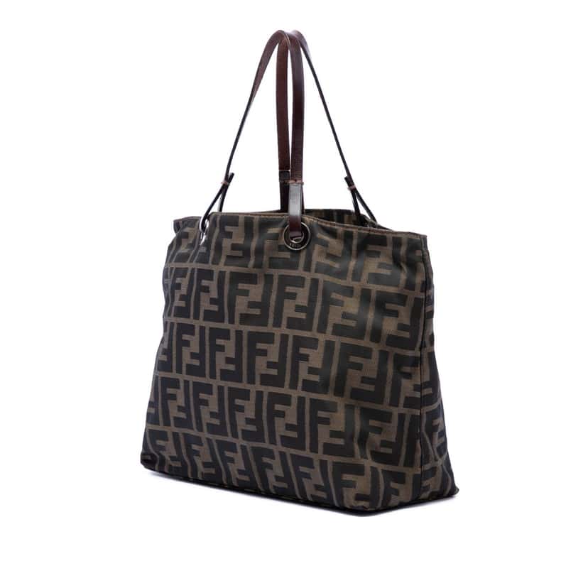 Fendi Zucca Canvas Tote Brown Very good condition - Back View