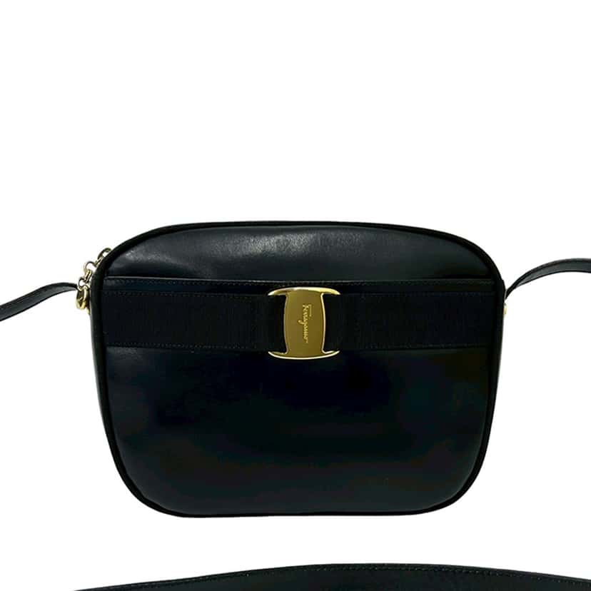 Ferragamo Leather Vara Bow Crossbody