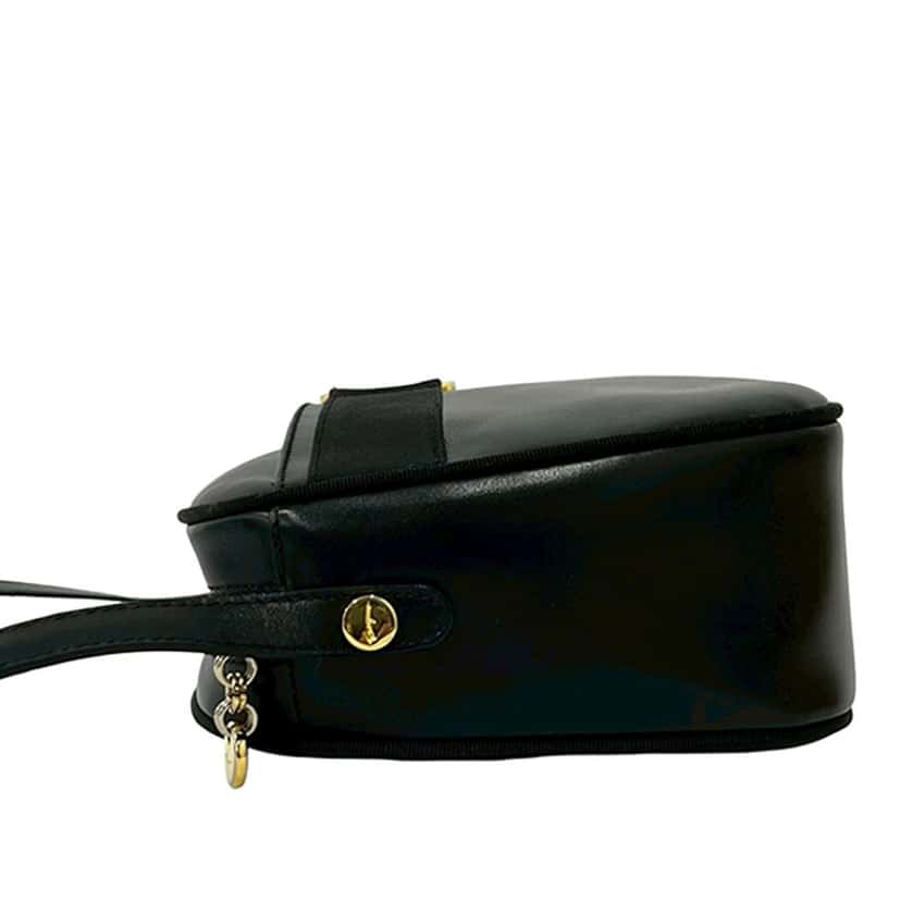 Ferragamo Leather Vara Bow Crossbody Black Leather Very good condition - Box View
