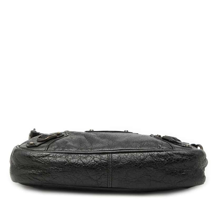 Balenciaga Lambskin Motocross Classic Hip Crossbody Black Leather Good condition - Inside View