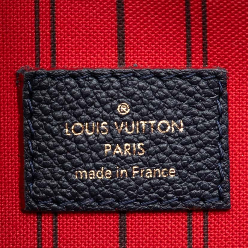 Louis Vuitton Monogram Empreinte Pochette Metis Blue Leather Very good condition - Box View